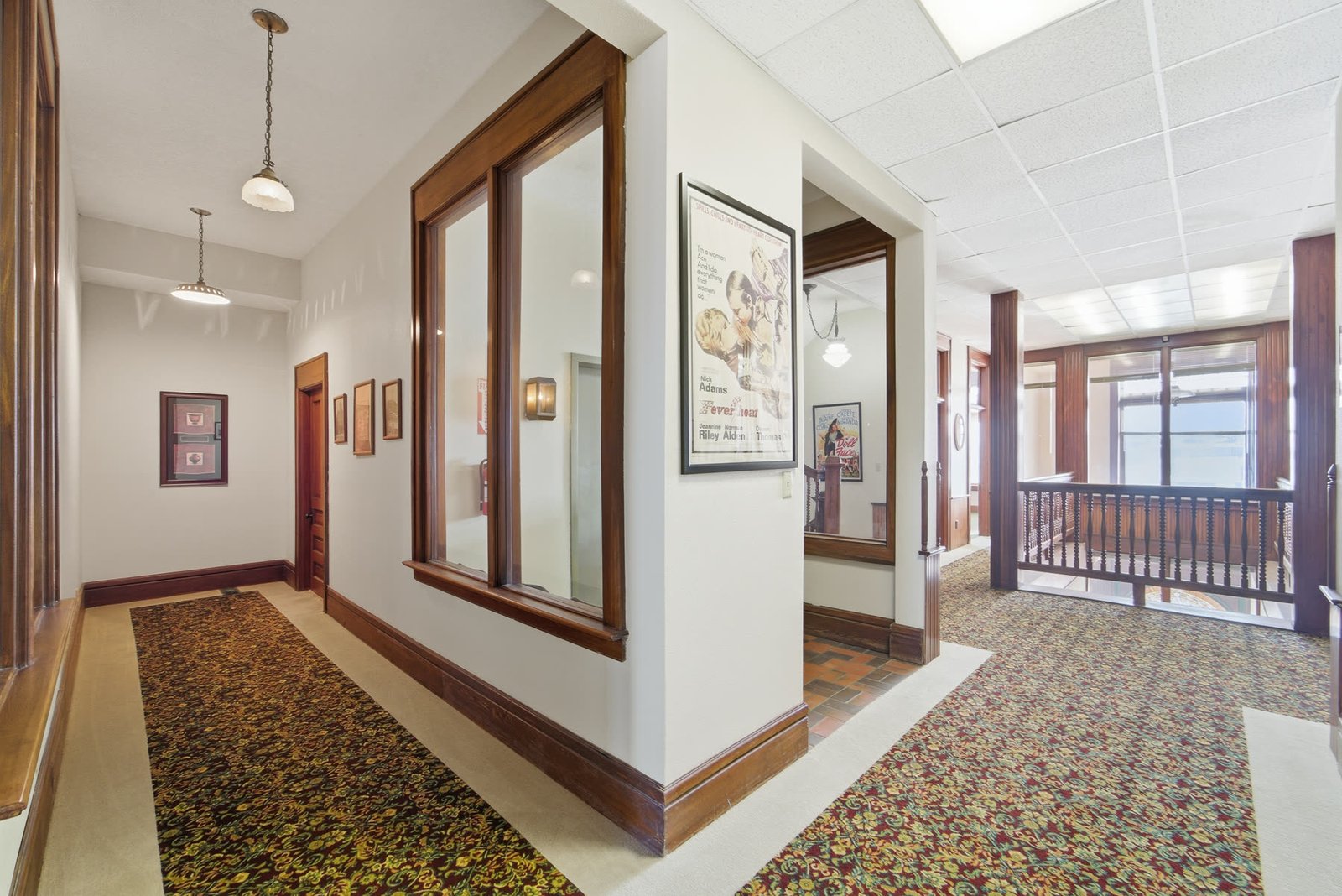 Commercial space interior at Clock Tower Lofts, downtown Stuart, Iowa